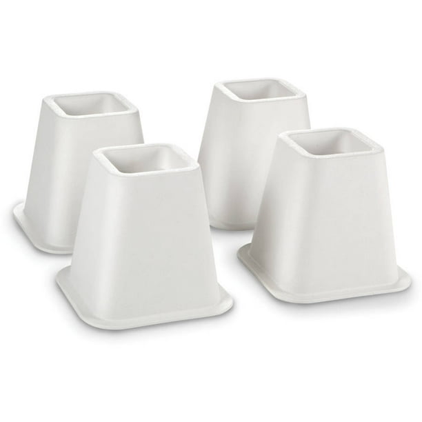 White 4Pack 6" Bed Risers