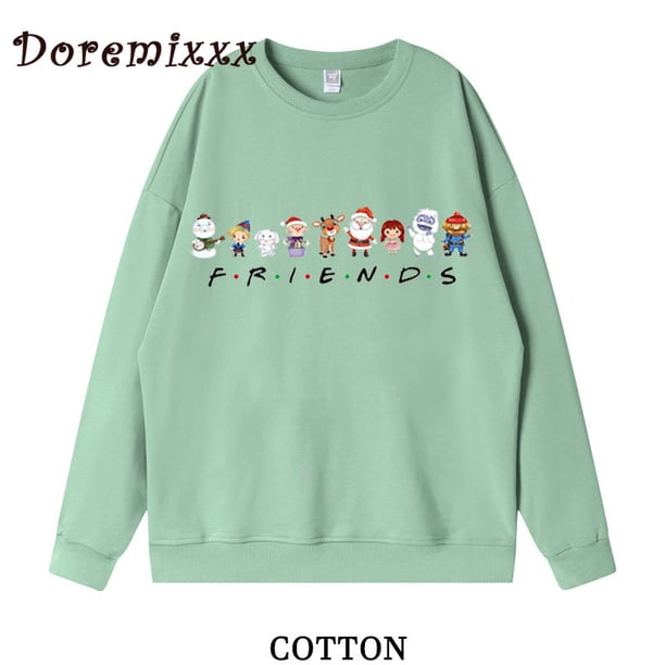 Sudadera De Navidad Divertida Para Mujer – Estampado Original, Manga Larga Y Corte Ajustado, Cálida Y Transpirable Para Invierno