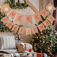 thumbnail image 5 of JWshufel 2 Pack Christmas Decorations Christmas Garland Christmas Long Lasting Linen Merry Christmas Letters for Holiday Parties Home Indoor Outdoor Wall Hanging Festive Decor 196.8in Pink, 5 of 6