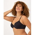 thumbnail image 2 of Maidenform Everyday Luxe Full Coverage Underwire T-Shirt Bra Black 38C Women's, 2 of 5