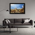 thumbnail image 3 of Hendrick III Van Cleve 24x17 Black Modern Wood Framed Wall Art Titled - The Building of The Tower of Babel, 3 of 6