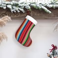 thumbnail image 6 of Naloa Mexican Serape Blanket Stripes Christmas Stockings Decorations, Xmas Ornaments, DIY Personalized Farmhouse Decor for Home Family Party Tree, 6 of 7