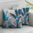 thumbnail image 3 of Acheng Palm Leaves with Lush Branches and Leaves Tropical Jungle Palm Leaves Short Plush Pillowcase Set of 2 White, 3 of 7