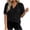 *Black, variant on VBVC Women's Floral Lace Dot V Neck Blouse , Ladies' Ruffle Short Sleeve Casual Top , Eyelet Textured Shirts For Women,Beige,S-2XL
