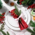 thumbnail image 5 of 60 Pcs Artificial Pine Needles Branches,Artificial Red Berry Stems Fake Greenery Pine Picks Christmas Red Berry Picks Holly Berries Branches Christmas Fake Tree Branches for DIY Garland Wreath, 5 of 7