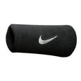thumbnail image 2 of Nike Swoosh Doublewide Wristbands Black, 2 of 4