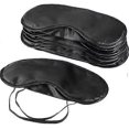 thumbnail image 1 of Dww-Lot de 10 masques pour les yeux, pare-soleil, housse de sommeil de voyage pliable avec coussinet nasal, noir, 1 of 5