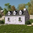 thumbnail image 2 of Little Cottage Co. 8x12 Cape Cod Playhouse with Floor and Loft, Outdoor Wood Do-It-Yourself Kit, 2 of 12
