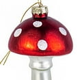 thumbnail image 2 of Amanita Mushroom Glass Ornament, Red Toadstool Christmas Ornament Decor 4", 2 of 2