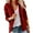 Wine red, variant on Women's Between-Seasons Jacket,  Multiple Pockets, Short Boyfriend Coat