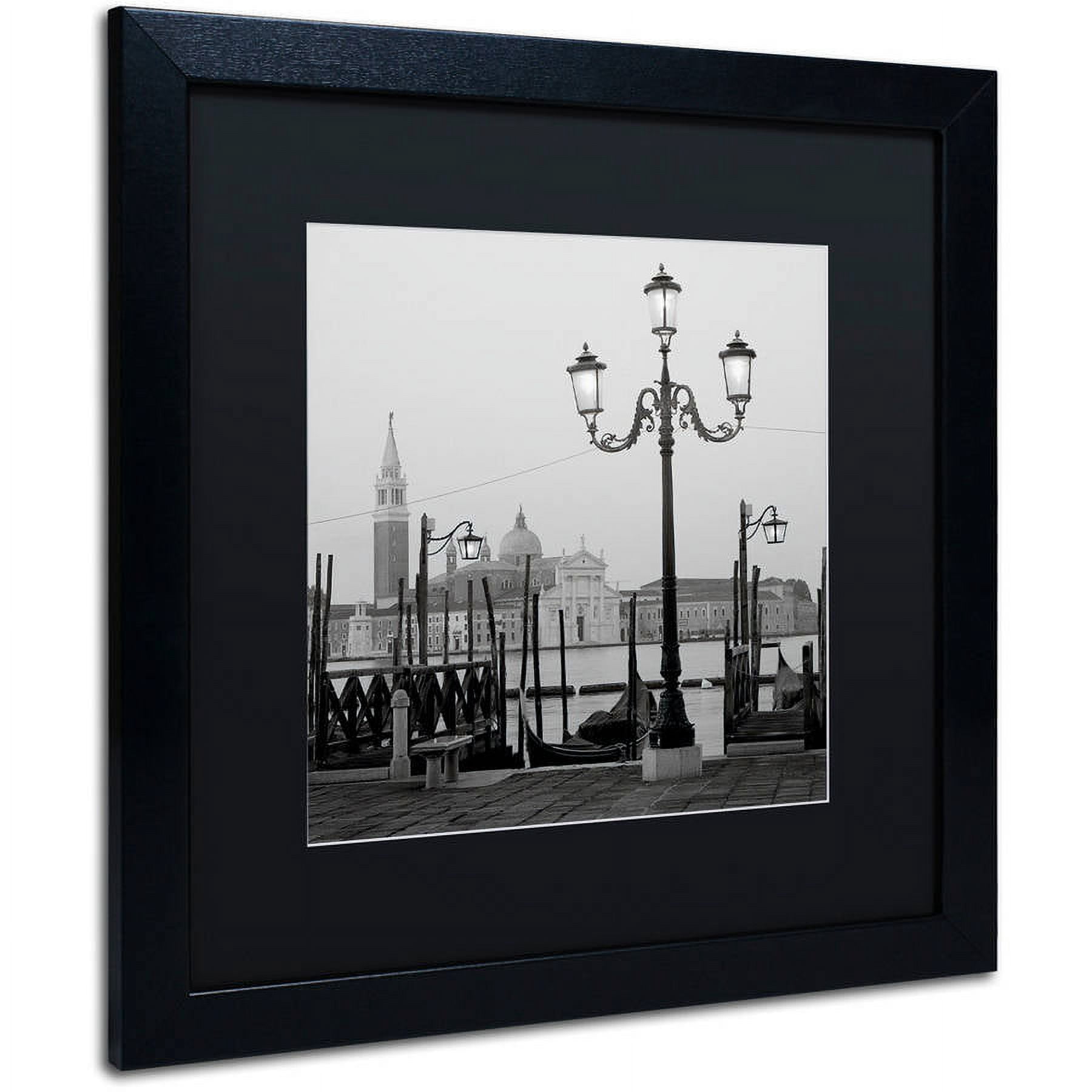 Trademark Fine Art "Venezia IV" Canvas Art by Alan Blaustein, Black Matte, Black Frame
