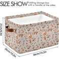 thumbnail image 4 of Storage Basket Forest Animals Foldable Canvas Laundry Baskets Bin Waterproof Inner Layer with Sturdy Handles for Toy Nursery Blanket Clothes 1 Pack, 4 of 7