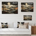 thumbnail image 4 of Designart "Blue And Gold Modern African horizon IV" Modern Print on Natural Pine Wood, 4 of 5