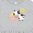 thumbnail image 4 of Inktastic Fun Farm Animals Cow, Pig, Chick Girls Toddler Dress, 4 of 5