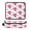 Pink Roses and Red Hearts, variant on Hair Tool Organizer Bag with Heat Resistant Mat Removable Travel Storage Case for Hot Air Brushes Curling Irons Vintage Art Easter Bunnies