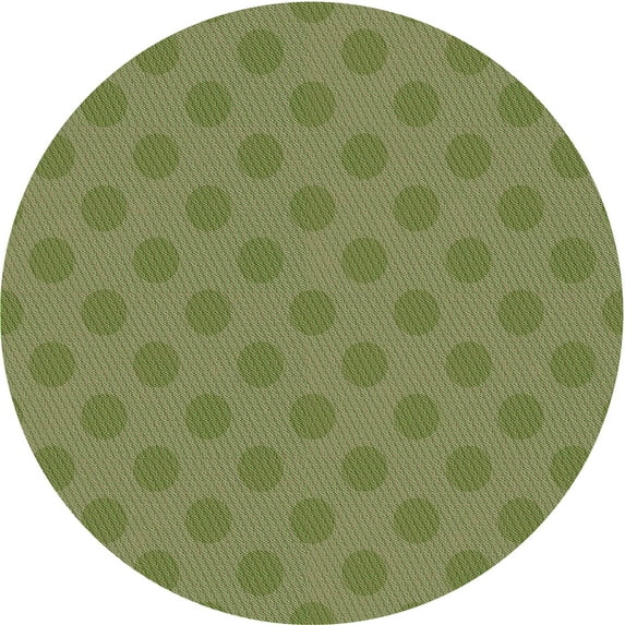 Ahgly Company Machine Washable Indoor Square Transitional YellowGreen Area Rugs, 3' Square