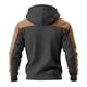 thumbnail image 4 of pstuiky manga larga para hombre, Pantalón corto informal de color liso para hombre, para exteriores, con bolsillo, cremallera y manga larga con capucha camisetas de hombre xxl, 4 of 5
