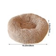 thumbnail image 3 of Flock Plush Pet Bed Deep Sleep Dog Cat Kennel Removable Washable Cover Anti-Slip Bottom Stain Resistant Odor Control Pet Cushion Mat For Dogs Pet Sleeping Supplies, 3 of 7