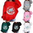 thumbnail image 4 of XAOFW Girls Boys Marine Animal Prints Long Sleeve Crewneck Sweatshirts Loose Fit Casual Pullover For Toddler Kids Trendy Tops 3-4 Years, 4 of 4