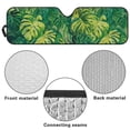 thumbnail image 7 of Psesaysky Green Tropical Monstera Car Windshield Sun Shade, Foldable Car Sunshade Windshield for Front Window, Fit for SUV,Off-road Vehicle，Automotive Interior Sun Protection, 7 of 7