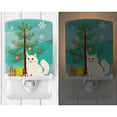 thumbnail image 2 of Turkish Angora Cat Merry Christmas Tree Ceramic Night Light, 2 of 2