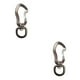 thumbnail image 4 of Greeniant Escalada en roca Montañismo Mosquetón Viajar Hamaca giratoria Ganchos Clips de hebilla a presión portátiles Equipo al aire libre Gris Gris 2piezas Greeniant CBP294722, 4 of 6