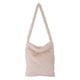 thumbnail image 2 of Bolsa de compras de invierno para mujer de hombro de color sólido de piel esponjosa (Beige) Likrtyny Para Estrenar, 2 of 5