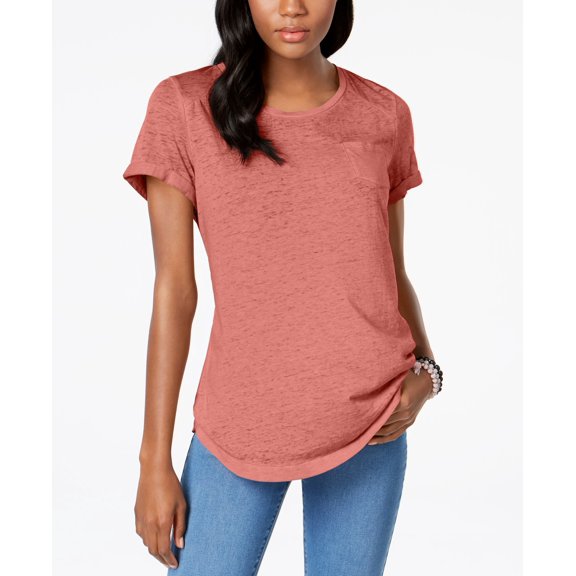Style & Co. Burnout T-Shirt (Rose Blossom, XL)