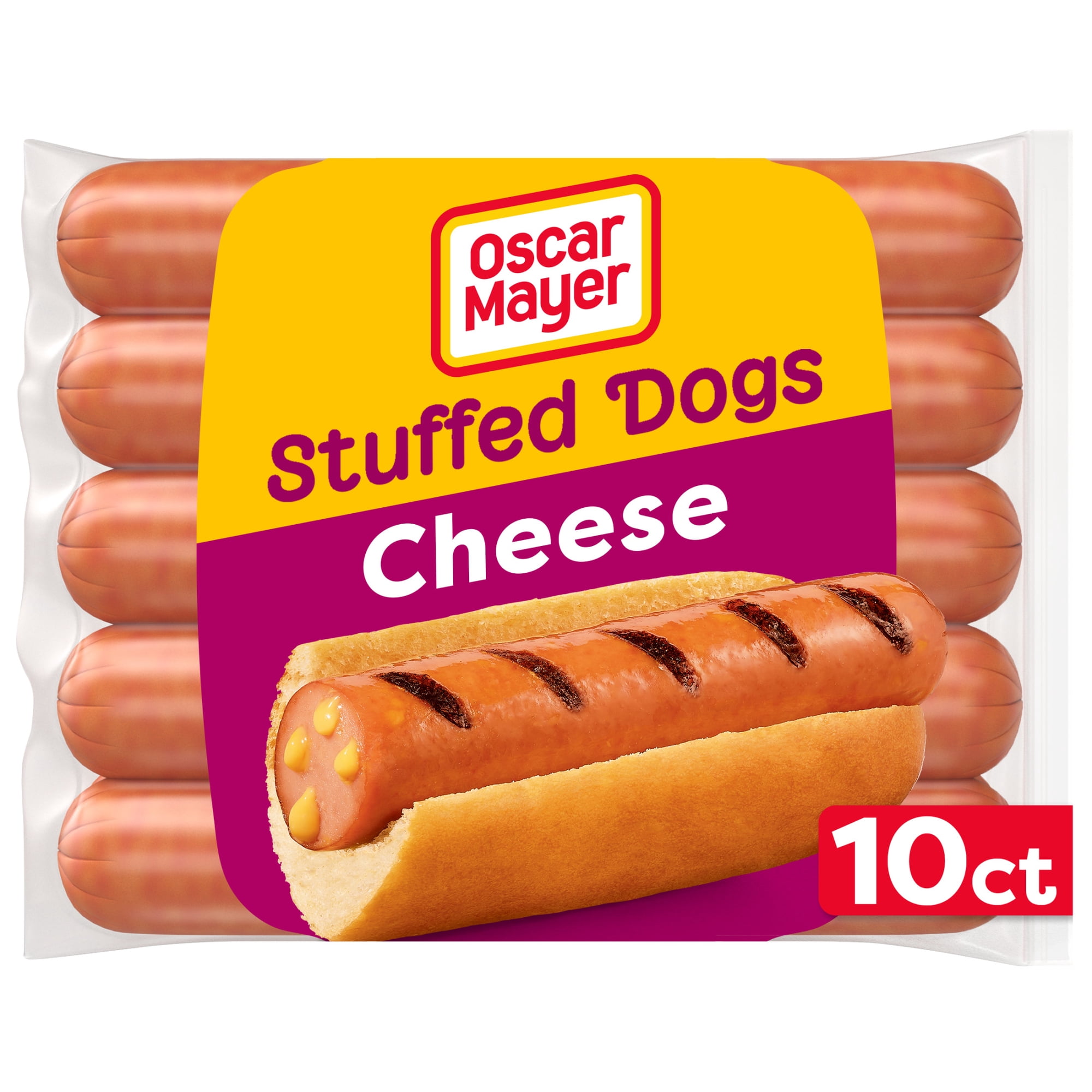 Oscar Mayer Stuffed Cheese Hot Dogs, 10 Count Pack