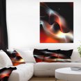 thumbnail image 1 of Design Fractal Abstrait Rouge Noir Chaud - Art Mural Abstrait sur Toile, 1 of 3