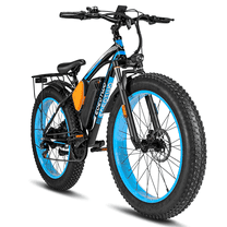 EOEOTWO 26*4.0 Fat Tire Electric Bike for Adults E-Mountain Bicycle,Peak 1500W Motor 48V20Ah Removable battery ,7-Speed Top Speed 30MPH Ebike UL2849