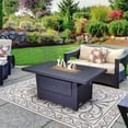 thumbnail image 2 of Sunbeam Serenity Modern Style Aluminum Fire Table in Gray Finish, 2 of 5