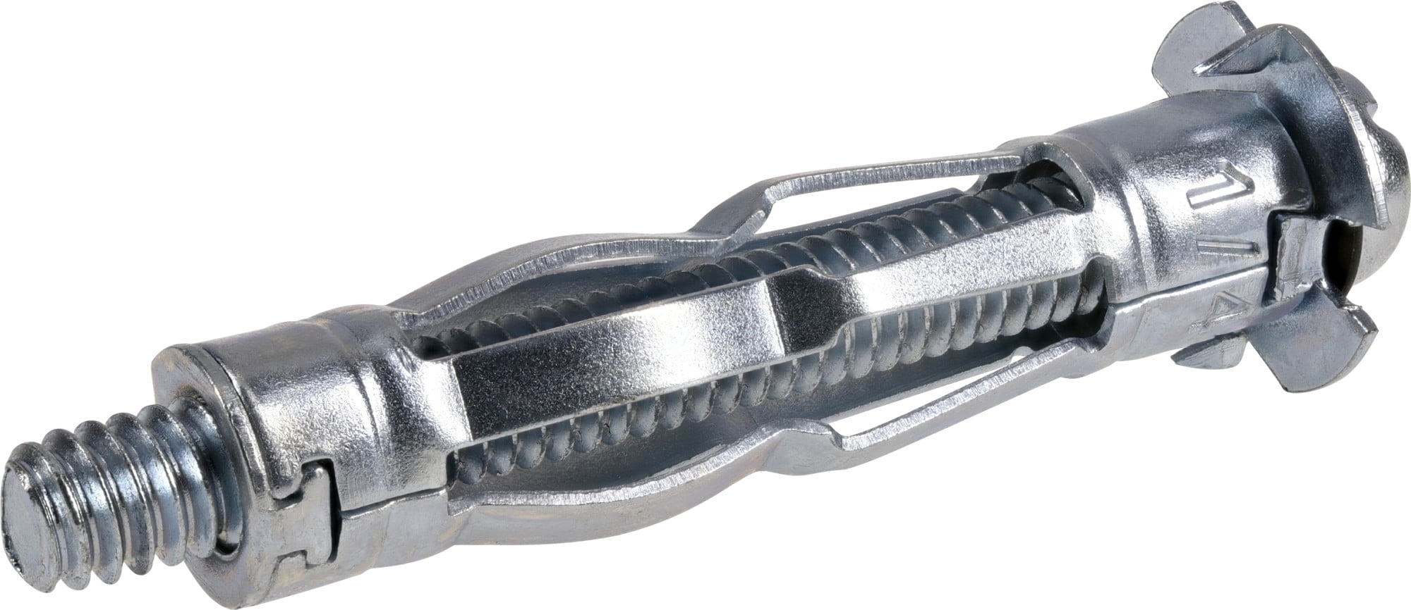 Hillman 591264 Zinc Pan Head Combo-Drive Hollow Wall Anchor, 80 lbs (1/4" Short), 2 Pieces