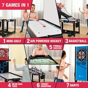 48 7-in-1 Multi Game, Basketball, Air Hockey, Suction Cup Darts and more, by MD Sports
