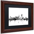 thumbnail image 2 of Trademark Fine Art "San Francisco City Skyline B&W" Canvas Art by Michael Tompsett, Black Matte, Wood Frame, 2 of 4