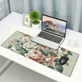 thumbnail image 6 of nygtbtfer Pink Flowers Keyboard Pad PC Gaming Desk Mat Desk Mouse Pads Mouse Pad Large, Computer XL Big Mousepad Deskpad Mat with Stitched Edge for Women Home Office Decor 31.5x11.8 in, 6 of 6