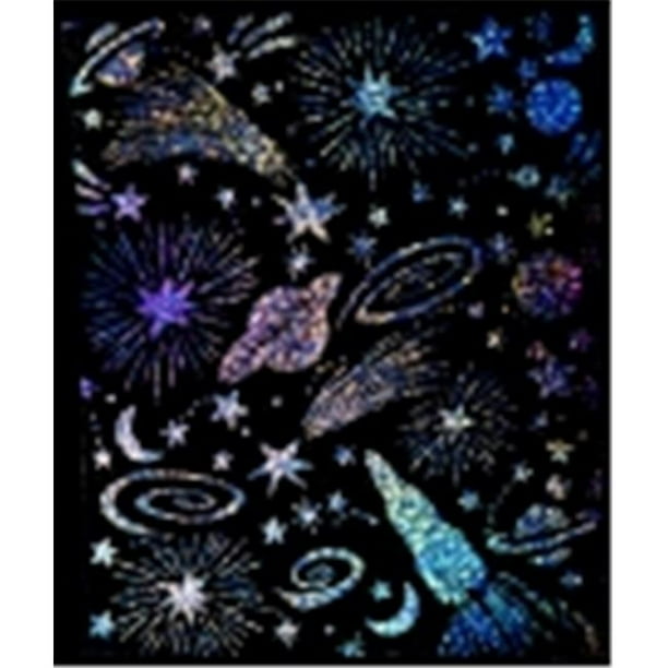 ScratchArt Holographic Scratch And Sparkle Board, Pack 30 Walmart