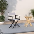 thumbnail image 2 of Casual Home Chaise de Réalisateur 18 Pouces Cadre Noir avec Toile Blanche, 2 of 5