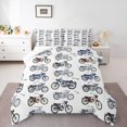 thumbnail image 1 of Erosebridal Literie pour Garçons Dirt Bike Ensemble de Couette Grand, Couette de Sport Extrême pour Motard, Réversible 3 Pcs, Réversible, 1 of 7