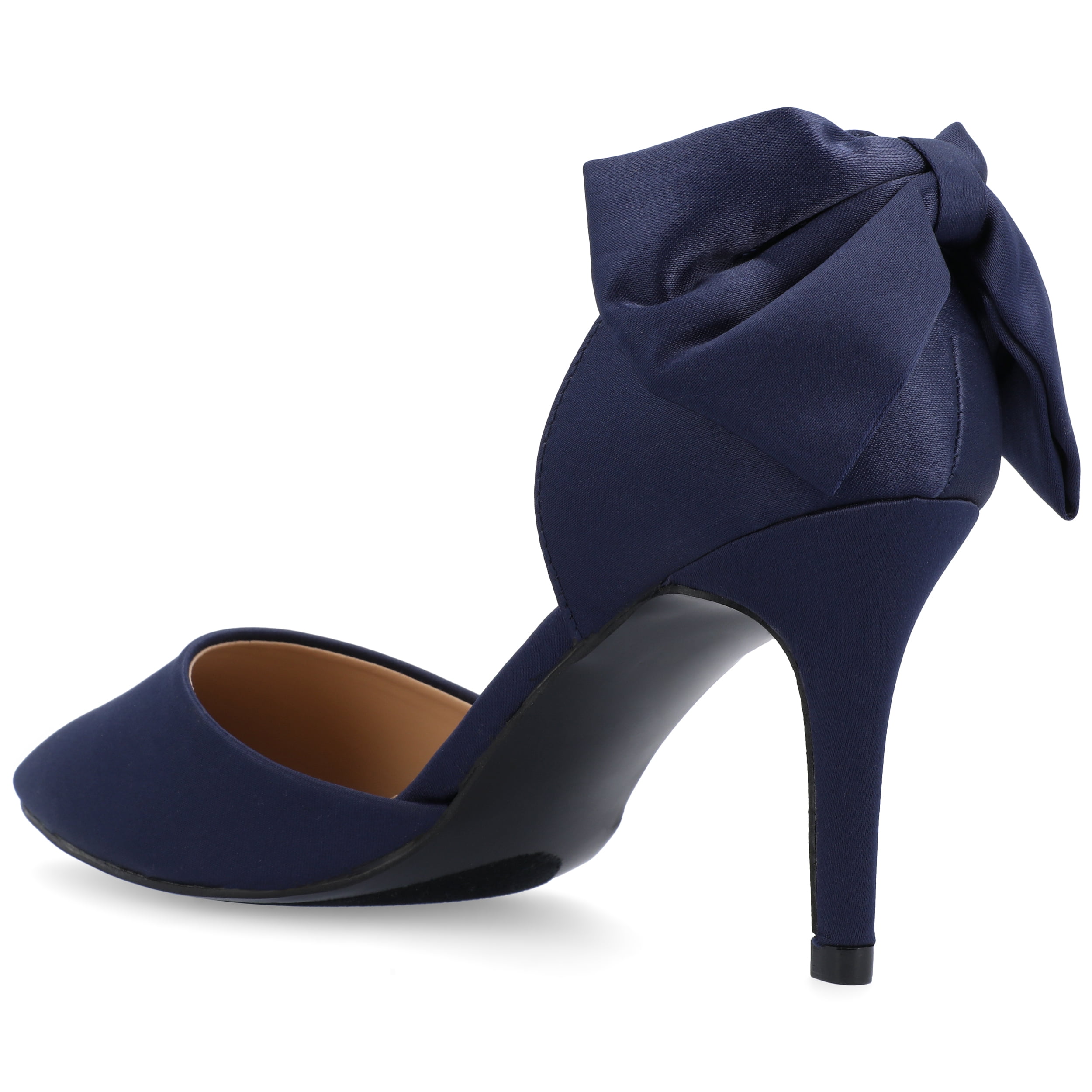 Journee Womens Tanzi Pointed Toe Mid Heel Evening Pumps