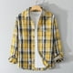 thumbnail image 1 of Blusa y camisa de manga larga con cuello vuelto, nueva camisa informal a cuadros para hombre, blusa holgada juvenil de manga larga con cuello vuelto, blusa de poliéster para hombre, 1 of 7