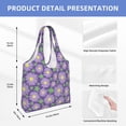thumbnail image 3 of Vsdgher Daisies Flowers Print canvas Tote Bag, Lightweight Cloth Bags, Suitable for shopping, groceries, travel, 3 of 4