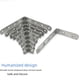 thumbnail image 3 of Conector de soporte de placa de capa de código de ángulo de acero inoxidable engrosado a la izquierda Soporte de ángulo recto en forma de L Accesorios de hardware para muebles, 3 of 4