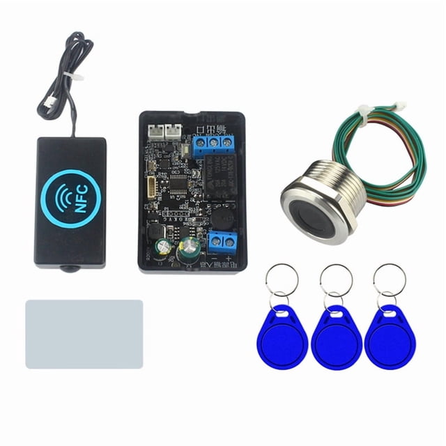 Fingerprint Access Controller NFC Electric Lock Control Relay Module IC Card Induction Switch S3 Fingerprint and NFC