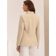 thumbnail image 4 of Disfraz de Navidad para Mujer Allegra K Chaqueta Formal Albaricoque M, 4 of 6