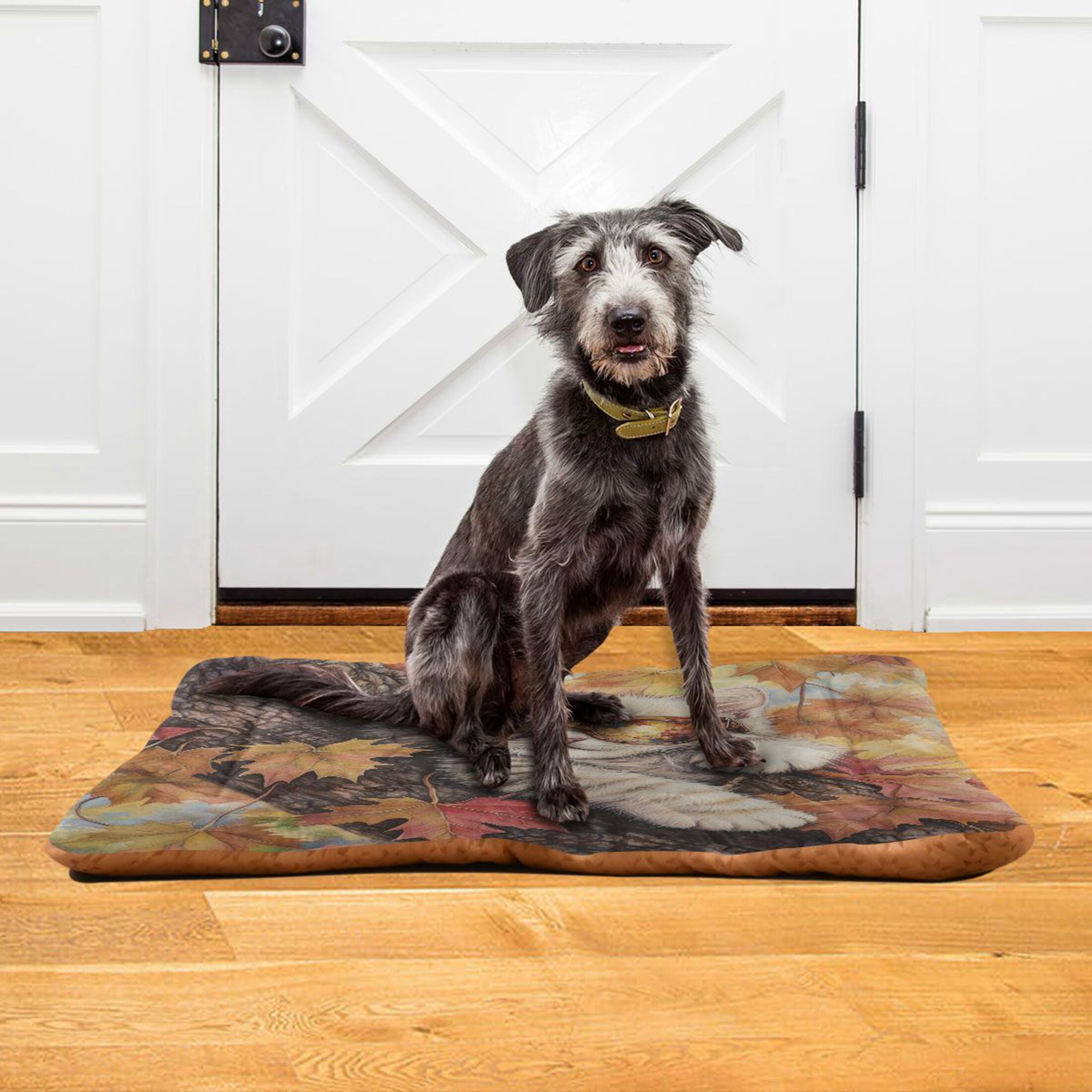 Qxltty Maple Leaf Cat Ped Pad Wear-resistant and Hard to Bite Through Sleeping Pad for Small Medium Large Dogs Winter Pet Bed 36×24in
