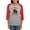 Heather/Red, variant on CafePress - My Hobby Is Sleeping Chill Grizzly Bear Women's Baseball T Shirt - Womens Baseball Tee