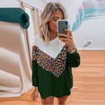 thumbnail image 1 of RKSTN Chandails pour Femmes Mode Imprimé Léopard Confortable Manches Longues Chandail Hauts Chandails d'Automne, 1 of 8