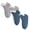 Blue, variant on 2 Pairs Children's Winter Warm Wool Solid Color Socks Kids Boy Girls Hiking Thermal Boot Crew Socks Wine 3 Years