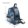 thumbnail image 3 of FORMRS School Backpack with Front Zippered Pocket 12" Student Travel Daypack, Night Floating Whale, 3 of 6